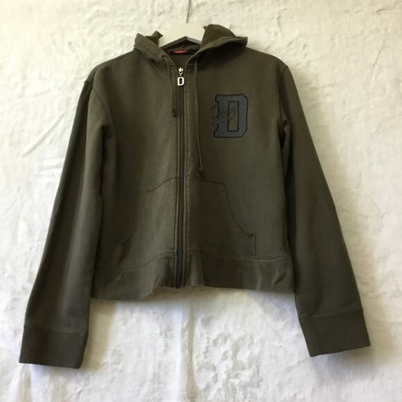 DKNY Olive Full-Zip Hoodie - Picture 3 of 12